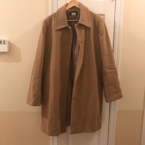 Beige wool coat